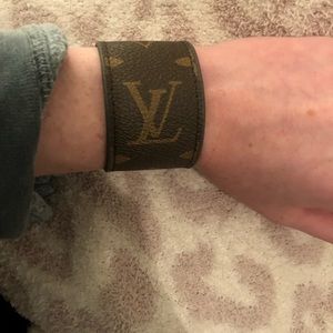 Louis Vuitton leather bracelet